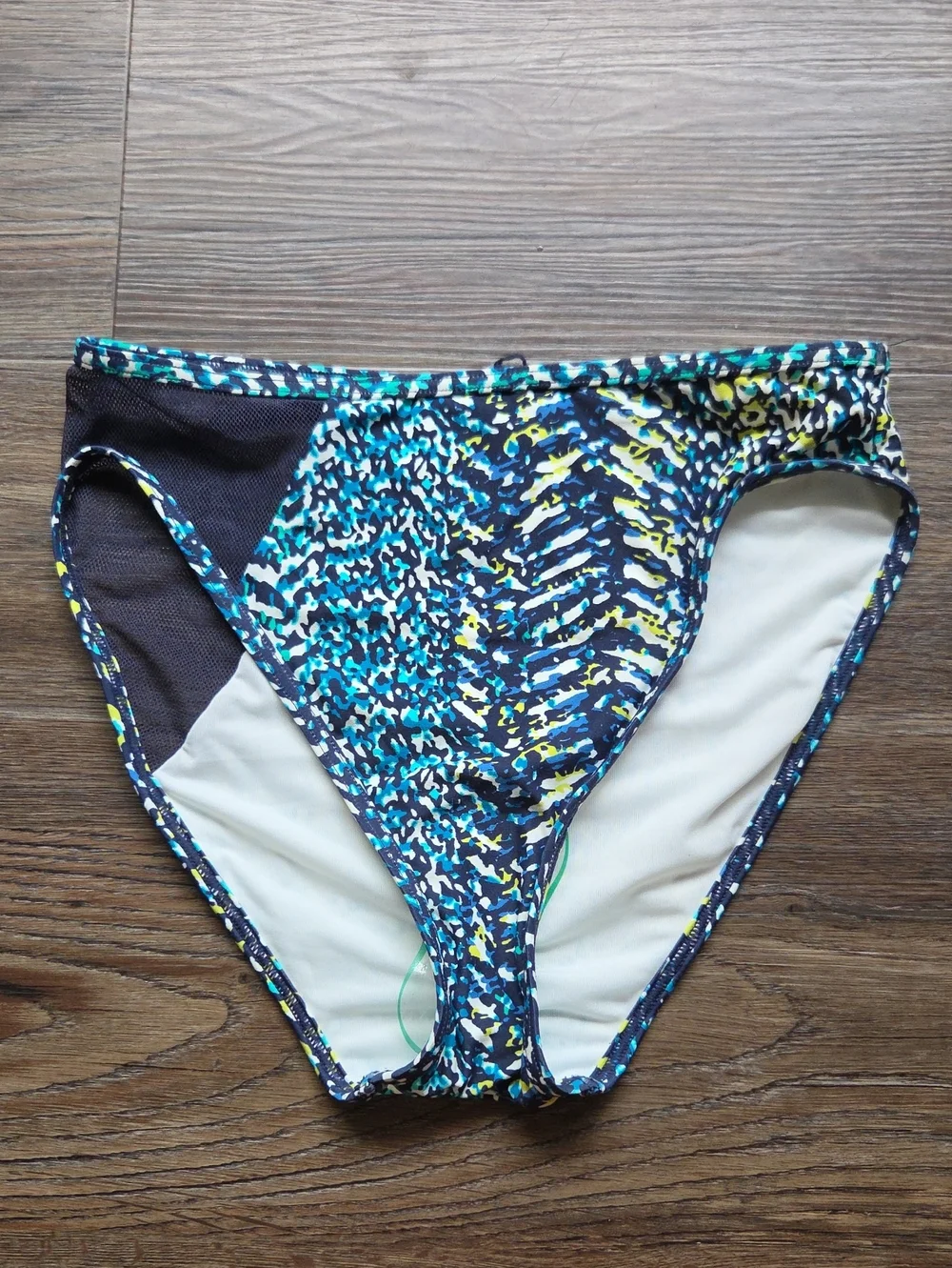 Nwot Vince Camuto Swim Blue Mesh Side Swim Bottom Size Small